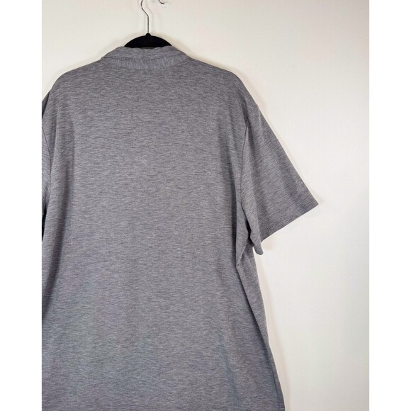 Vuori Mens Polo Shirt Gray Short Sleeve Performance Stretch Golf Preppy 2XL XXL - Picture 7 of 9